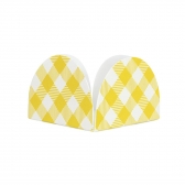 Forma 4 Petalas Xadrez Amarelo Nc Toys - 50 Un