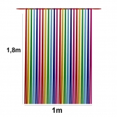Cortina De Fitas Tnt 1m X 1,8m Un - Regina