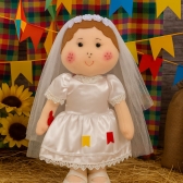 Boneca Noiva Caipirinha Ritinha 40cm Cromus