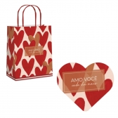 Sacola De Papel Amo Você Season Love Cromus G - Un