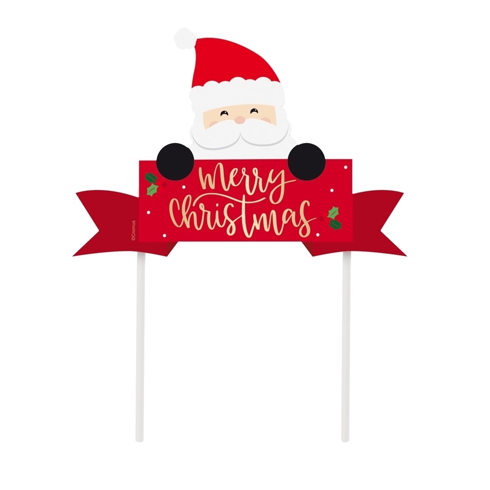 Topo De Bolo Boas Festas De Natal Un - Cromus