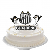 Decoração De Bolo Do Santos Regina 4un