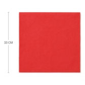 Guardanapo Vermelho 33x33 Silver - 20 Un