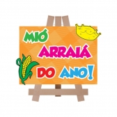 Placa Mdf Mió Arraiá Do Ano Un - Grinfest