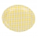Prato De Papel 18cm Xadrez Amarelo 10un - Silverfestas