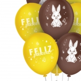 Balão Látex Coelho Feliz Páscoa 9 Polegadas 25un - Regina