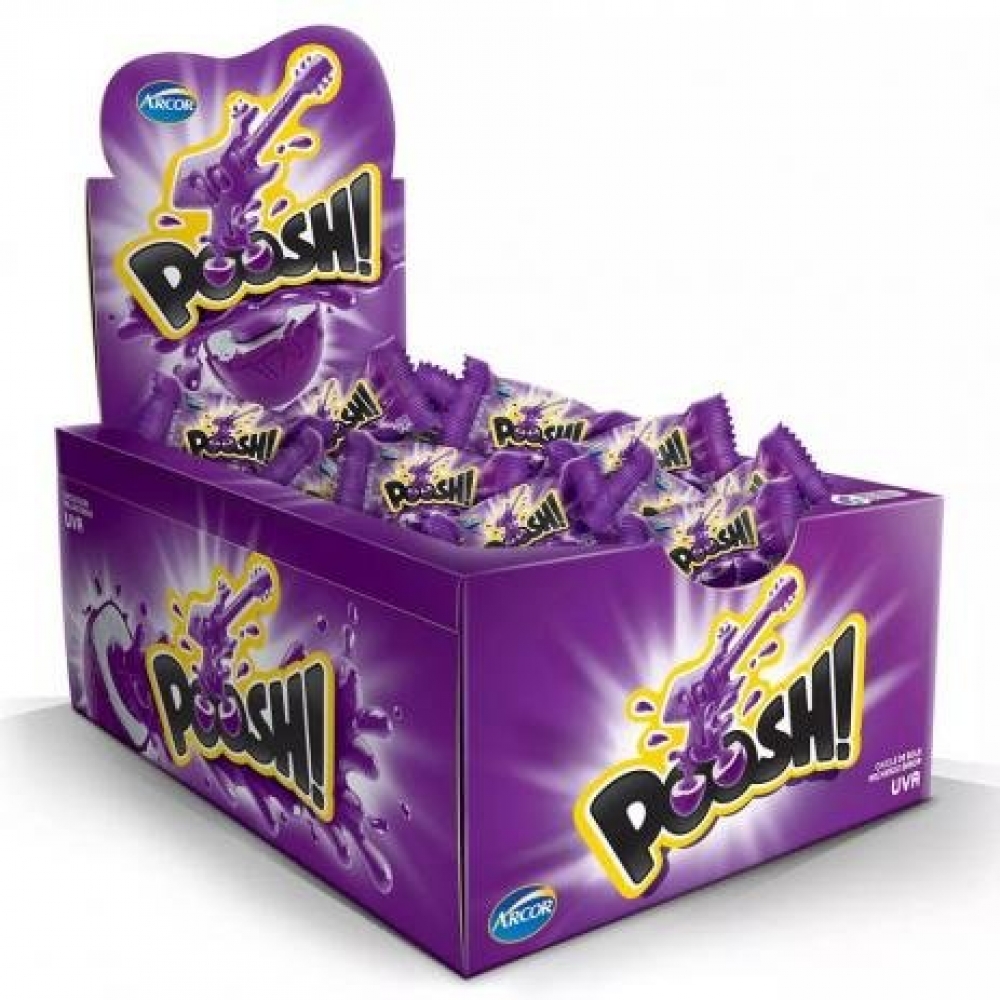 Chicle Poosh Uva 240 Grs 40 Un - Arcor