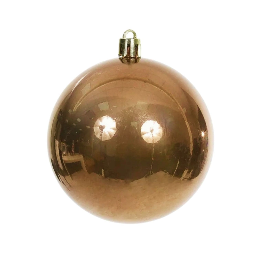 Bola Perolada Marrom 15cm Florarte