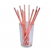 Canudo De Papel Rose Gold Artlille 12un