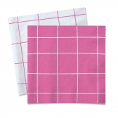 Guardanapo Happy Moments Hot Pink 24,5x24,5 Cromus - 20un