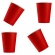 Copo De Papel Silver Vermelho 270ml 10 Un