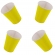 Copo De Papel Silver Amarelo 10 Un