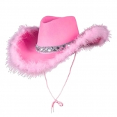 Chapéu Cowgirl Rosa Un - Q Festa