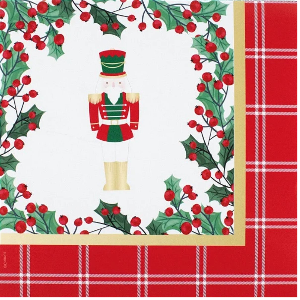 Guardanapo Soldado De Chumbo 33x33 De Natal 20 Un - Cromus