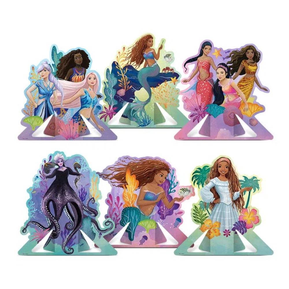 Decoração De Mesa A Pequena Sereia 6 Un - Regina