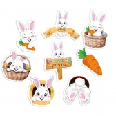 Picks Decorativos Para Doces Coelho Páscoa 8 Un - Regina