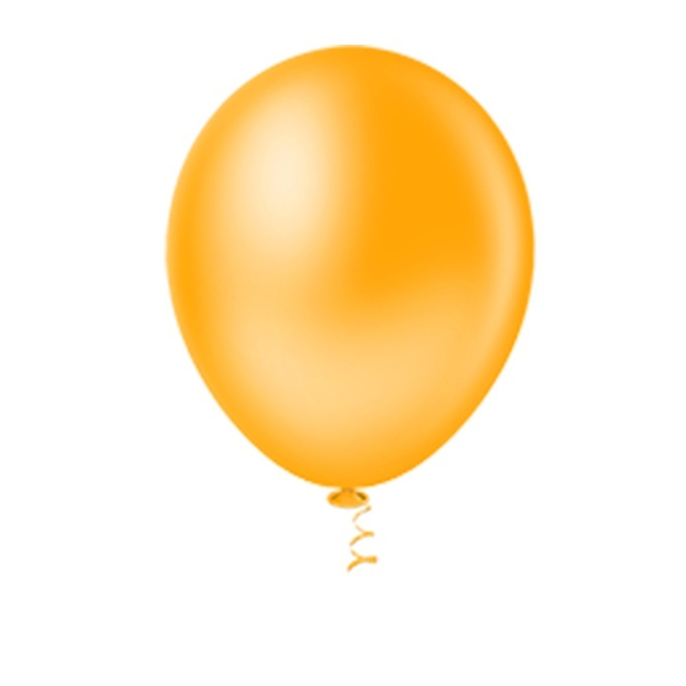 Balão Látex Redondo 9 Amarelo Papaya 50 Un - Pic Pic