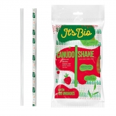 Canudo Shake Biodegradável Sache Its Bio Strawplast-100 Un