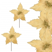 Bico Papagaio Aveludado C/glitter Dourado 35cm Florarte
