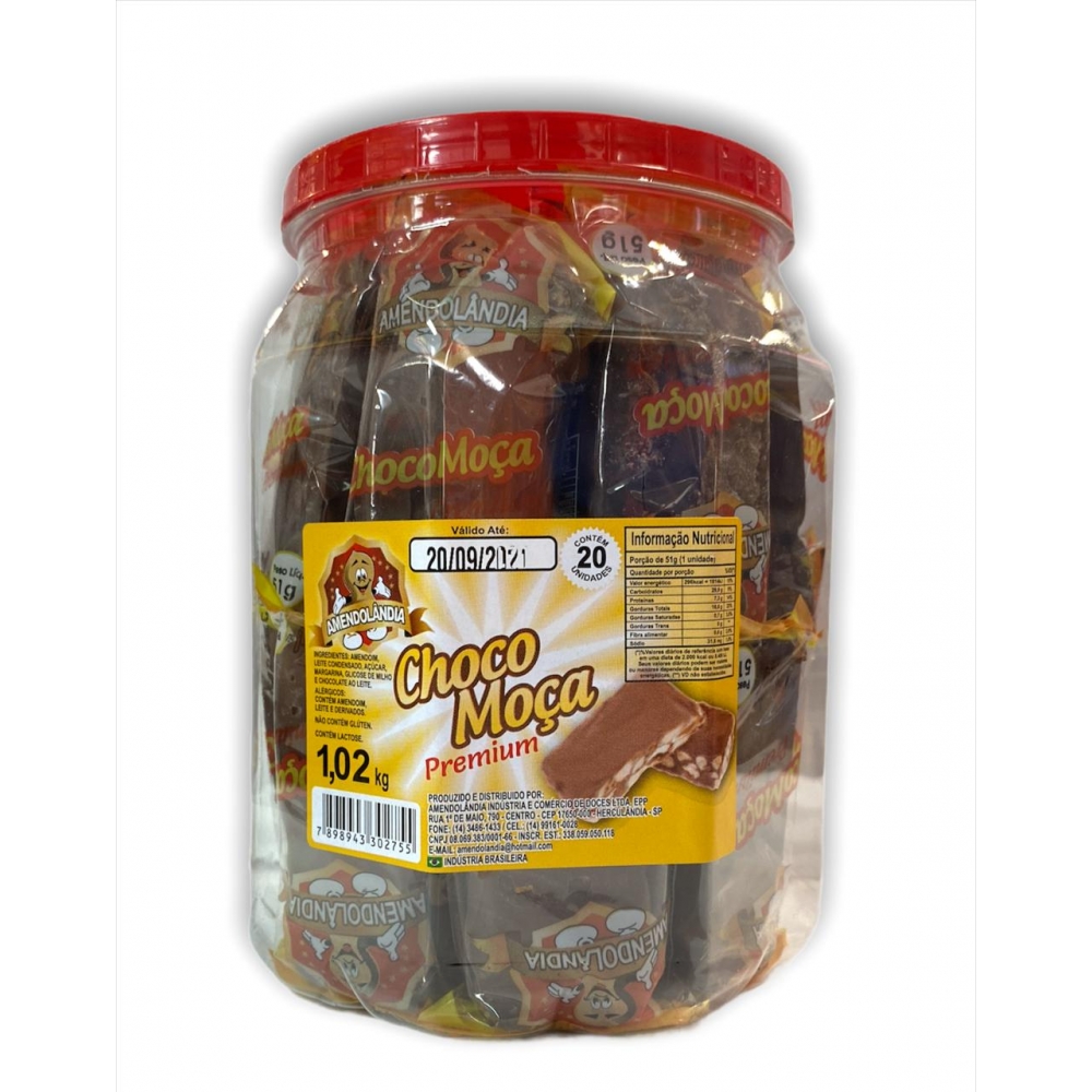 Choco Moça Premium 20 Un - Amendolândia