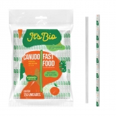Canudo Fast Food Biodegradável Its Bio Strawplast - 250 Un