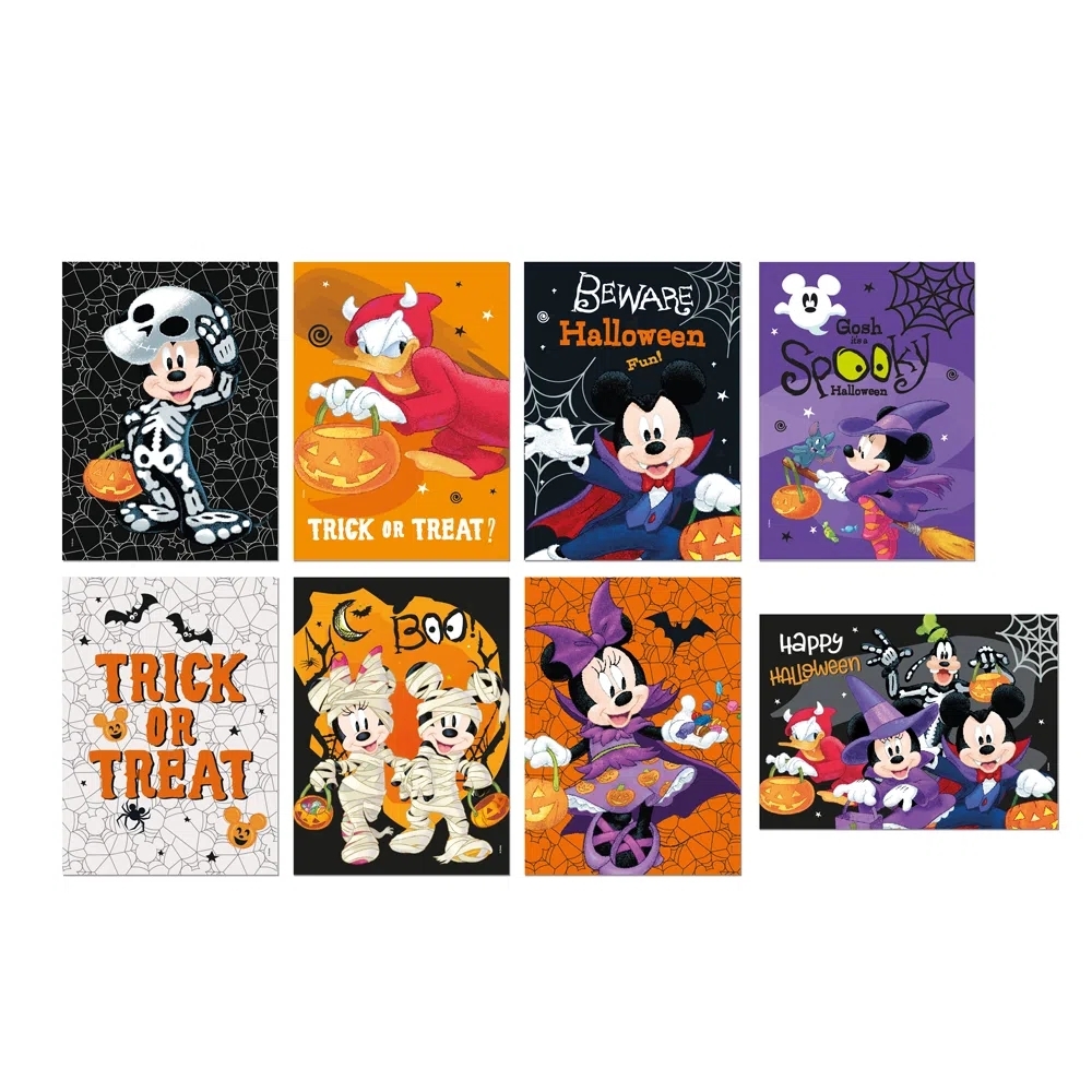 Cartaz Decorativo Happy Halloween Disney 8 Un - Cromus