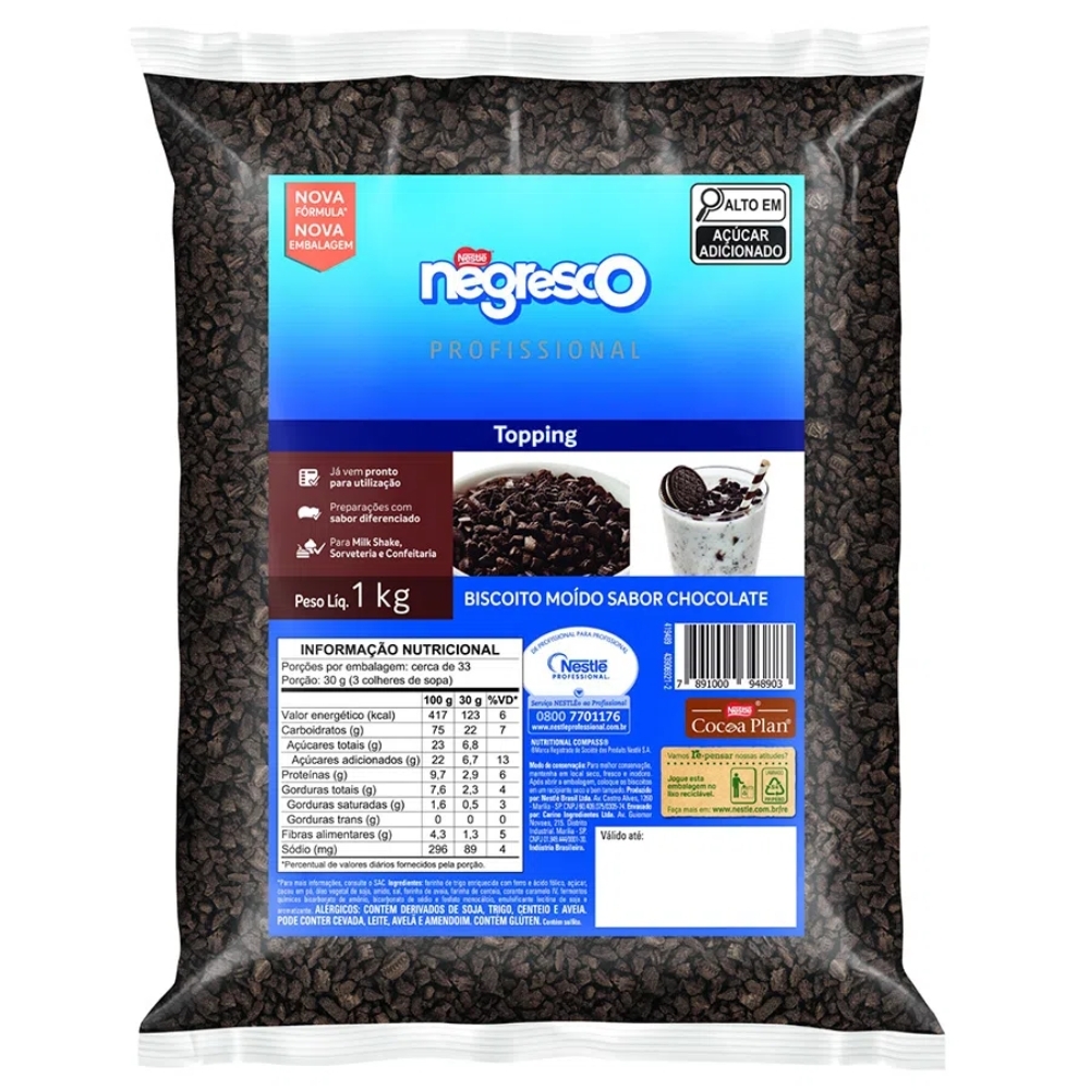 Biscoito Negresco Granulado 1kg - Nestlé