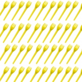 Garfo De Sobremesa Amarelo 50 Un