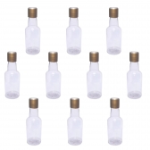 Lembrancinha Garrafa Pvc 50ml Tampa Plástica Prata 10un