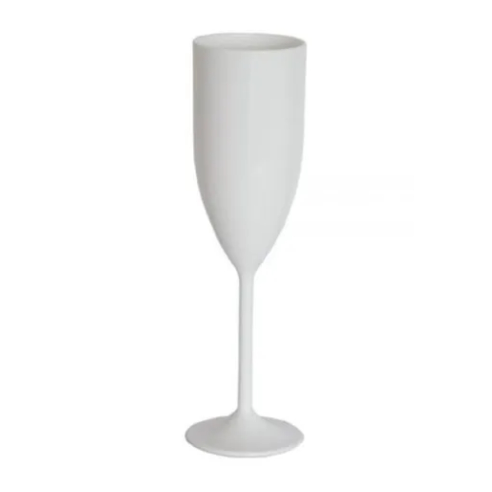 Taça Champagne Branca 180ml 1un - Lsc