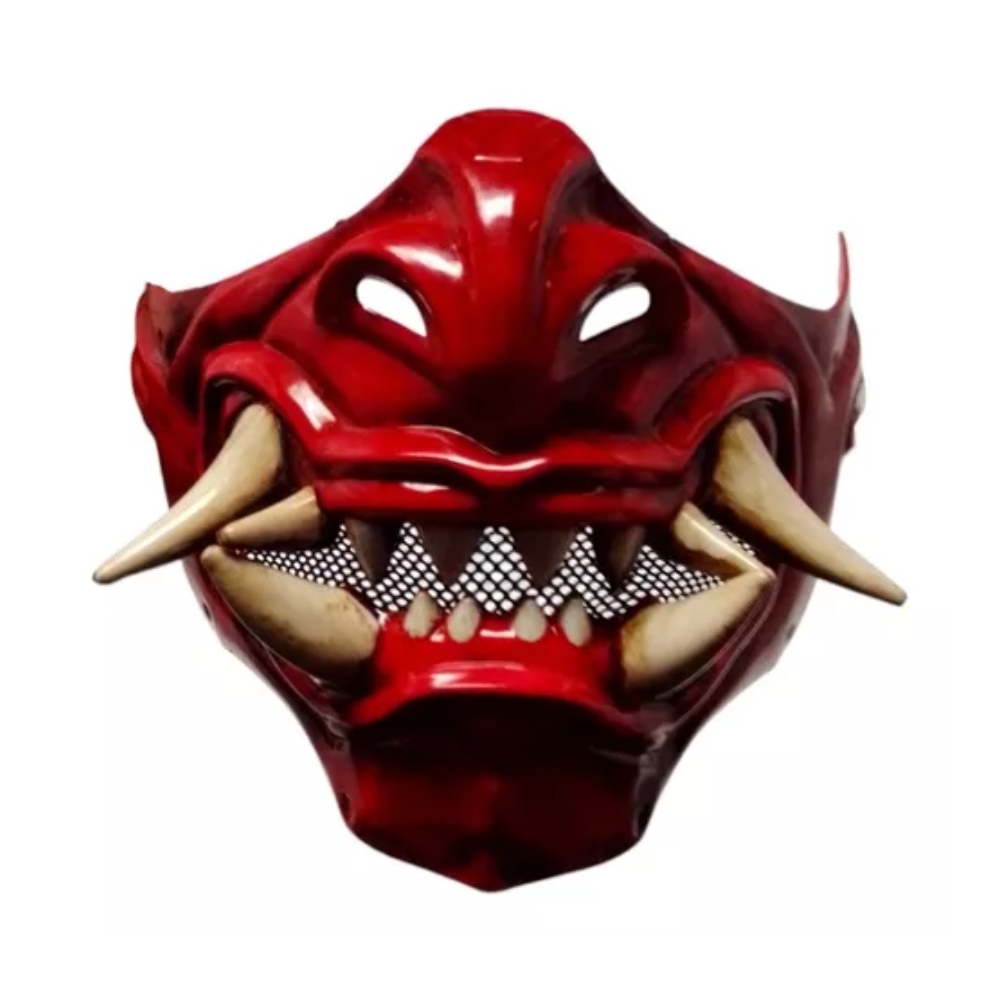 Máscara Samurai Dragão Vermelho Un