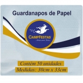 Guardanapo Azul Claro 30x33 Campfestas - 50 Un