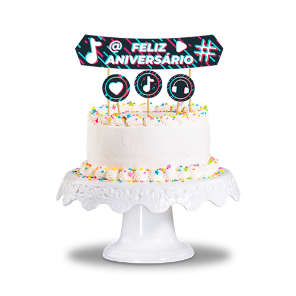 Topo Para Bolo Music Move 6 Un - Junco