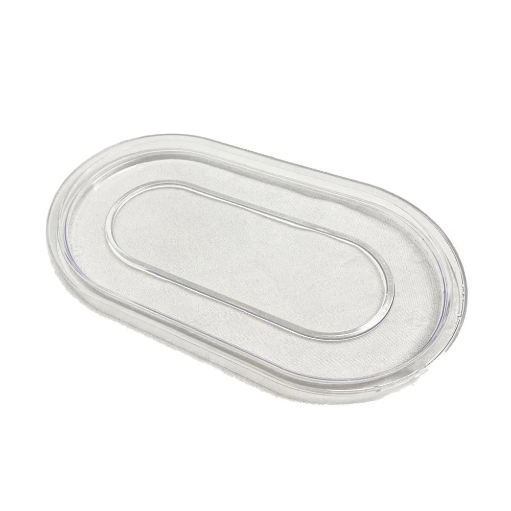 Bandeja Decorativa Oval Transparente Un - Tasil