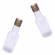 Lembrancinha Garrafa Pvc 50ml Tampa Plástica Prata 10un
