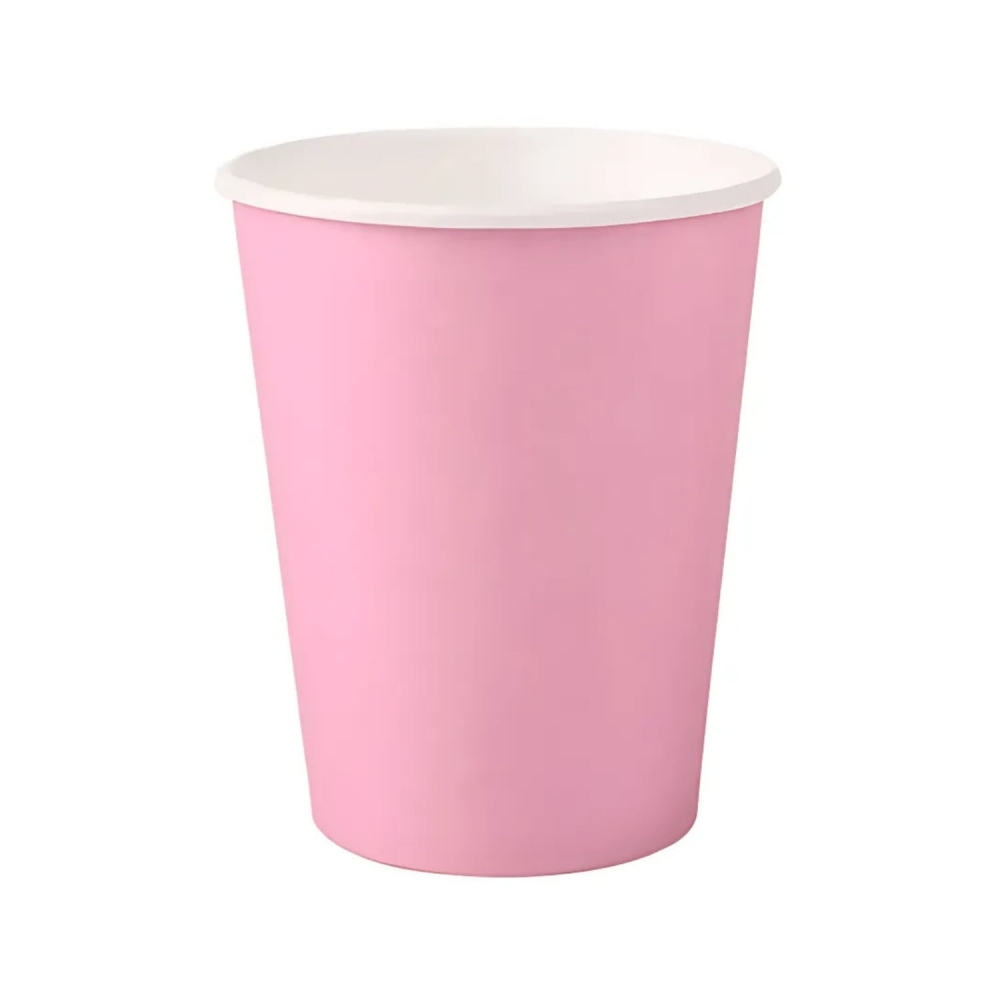 Copo De Papel Silver Rosa Bebê 270ml 10 Un