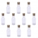 Lembrancinha Garrafa Pvc 50ml Tampa Plástica Prata 10un