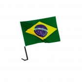 Bandeira Do Brasil 30x45cm Para Carro Un