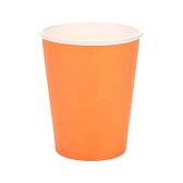 Copo De Papel Silver Laranja 270ml 10 Un