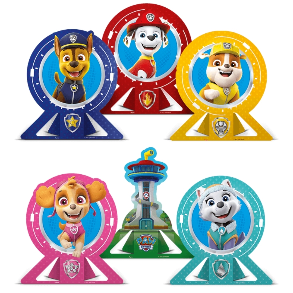 Decoração De Mesa Patrulha Canina Core 6 Un - Regina