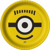 Prato De Papel 18cm Minions 8 Un - Festcolor