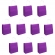 Sacola Papel Kraft Roxo Tamanho 18cm X 09cm X 22cm 10 Un