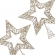 Ponteira Estrela Champanhe 25cm Florarte