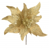 Bico Papagaio Aveludado C/glitter Champanhe 35cm Florarte
