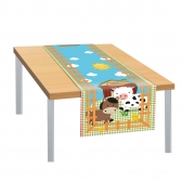 Trilho De Mesa Em Tecido 40x200cm Fazendinha Un - Regina