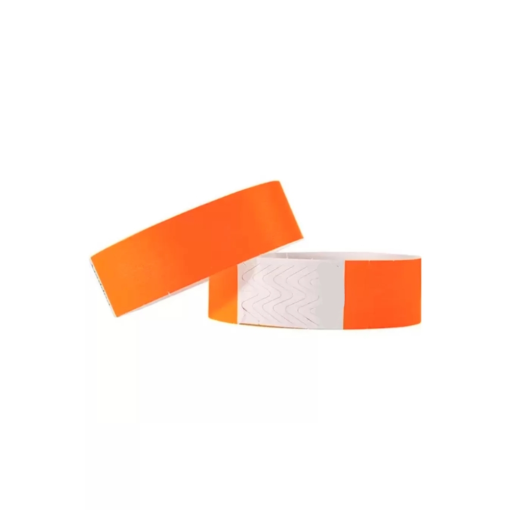 Pulseira De Identificação Para Eventos Laranja Neon 40 Un - Silverfestas