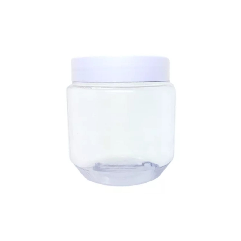 Pote Lapidado Tasil De 250ml Com Tampa Branca