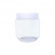 Pote Lapidado Tasil De 250ml Com Tampa Branca