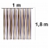 Cortina Em Fitas Tnt 3 Cores Un - Regina