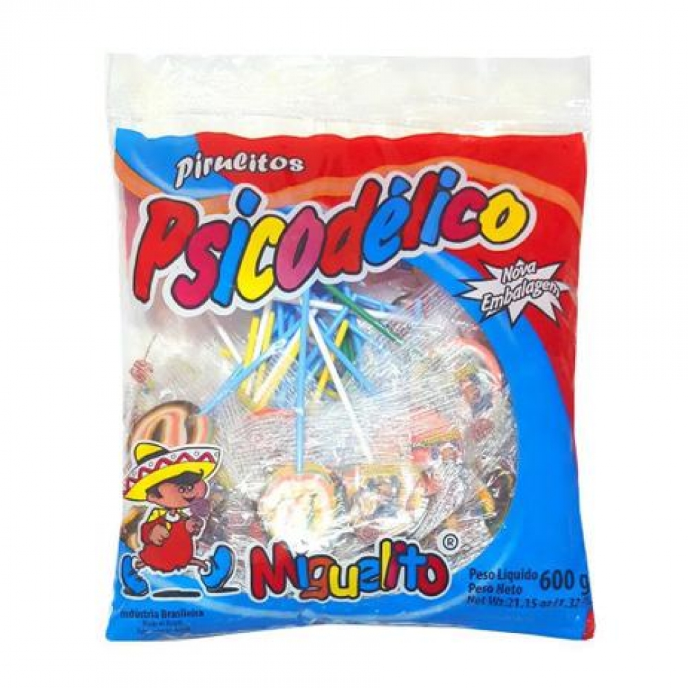 Pirulito Psicodélico Miguelito 50 Un